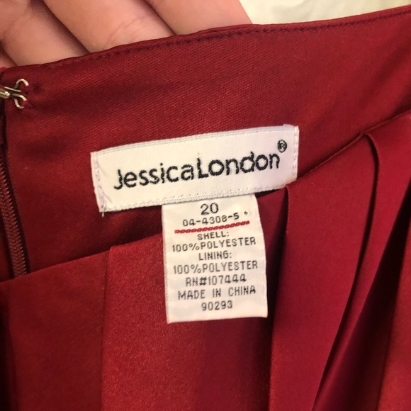 Size 20 long red Jessica London dress - Picture 3 of 3